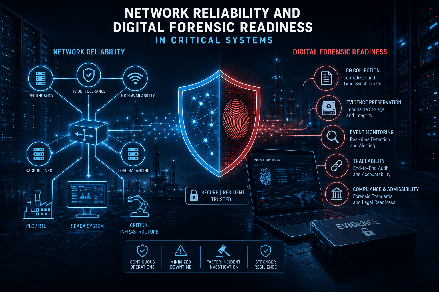 Network Reliability and Digital Forensic Readiness
